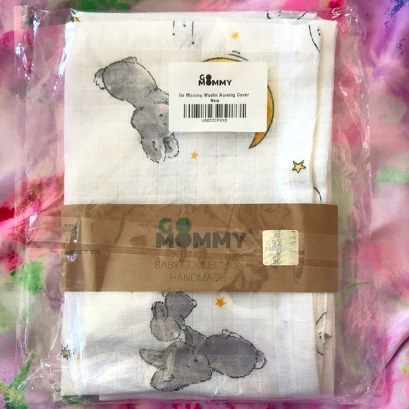 Brand New Set of 2 Go Mommy Nursing Covers Breastfeeding Muslin Cloth 60"x90" - Picture 5 of 12
